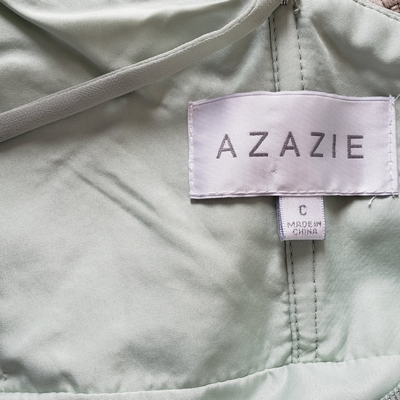 Azazie Sage Green Maxi Dress - Picture 10 of 13